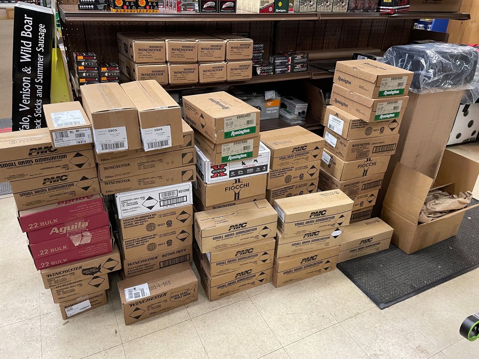 Ammunition in stock