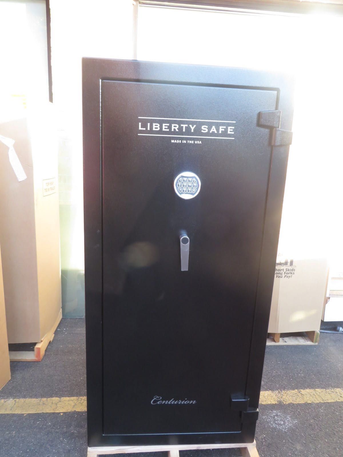 Liberty gun safe on display in the shop