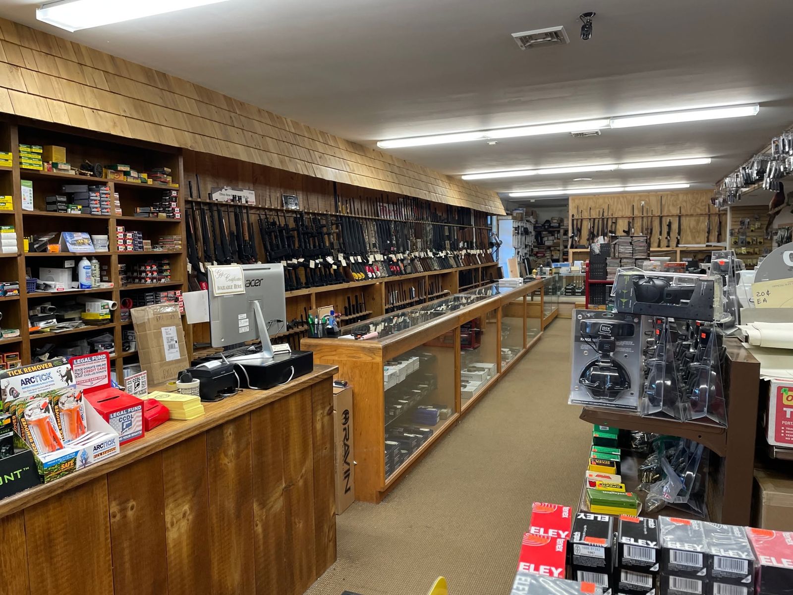 Inside the shop